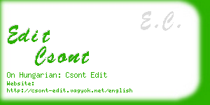 edit csont business card